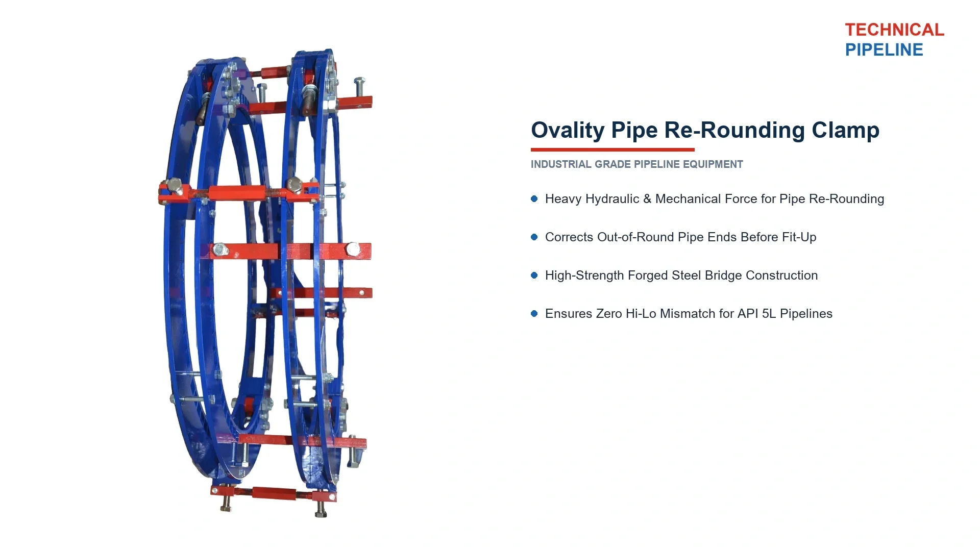 Ovality Pipe Welding Clamp (10" - 50")