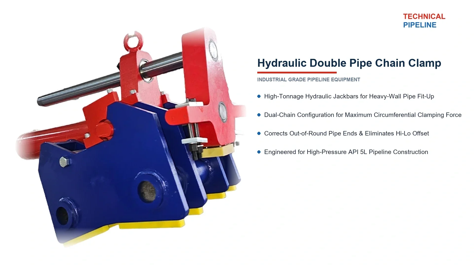 Hydraulic Double Pipe Chain Clamp (36" - 240")