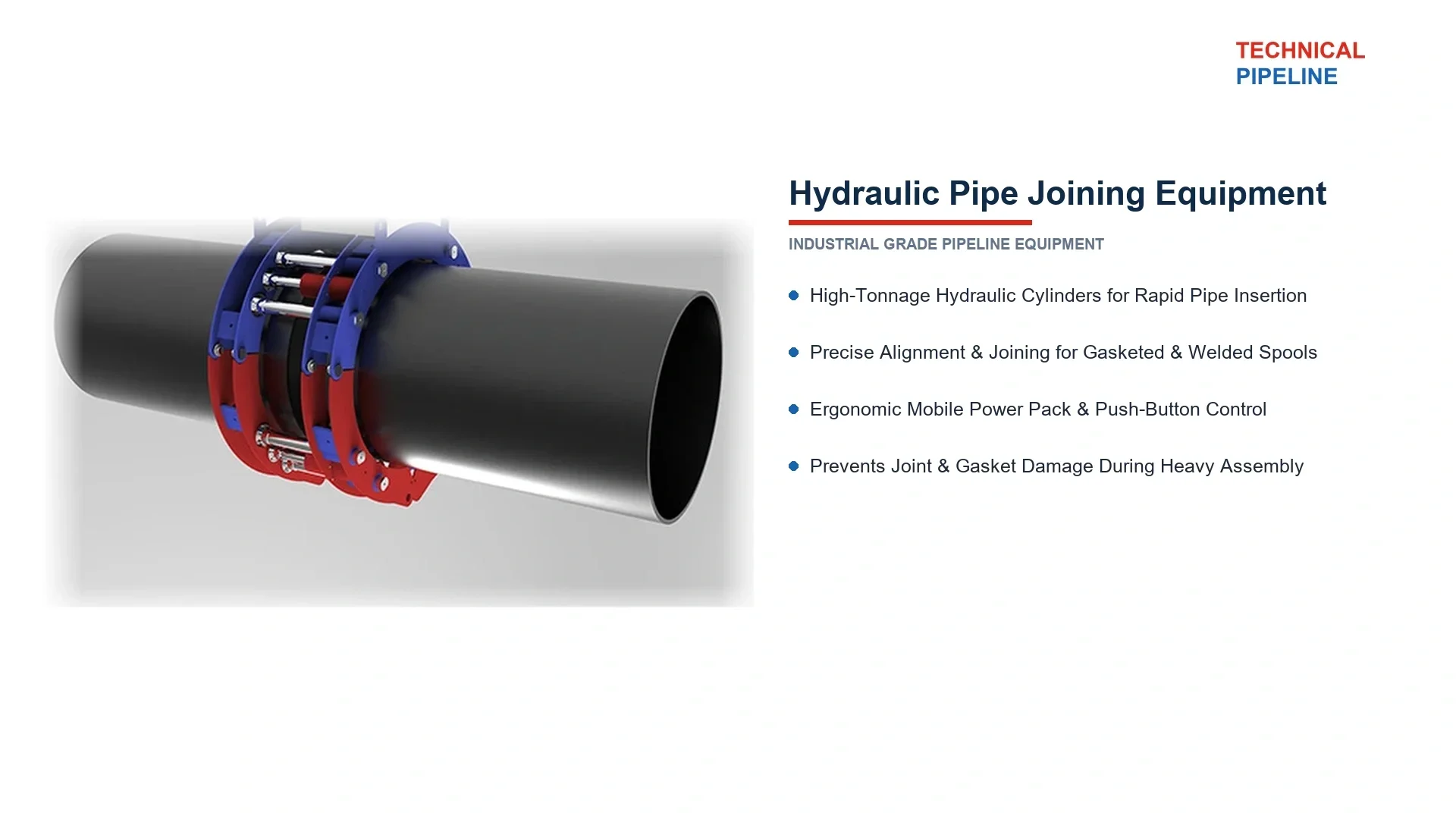 Outdoor Hydraulic Pipe Aligner (36" - 240")