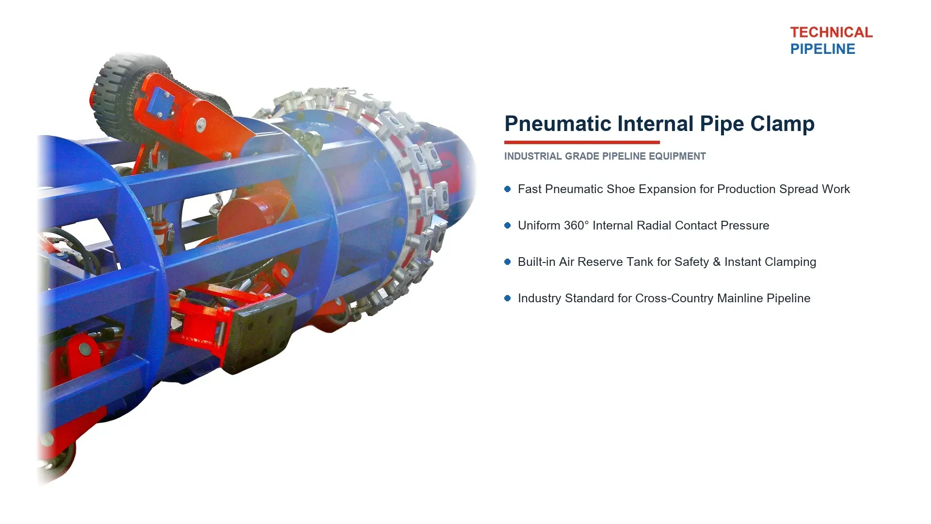 Pneumatic Internal Pipe Clamp (10" - 60")